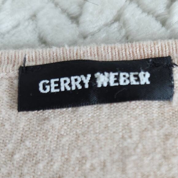 Gerry Weber Womens Light Pink Embellished Viscose Blend Long Sleeve Top Sz XL - Picture 2 of 7